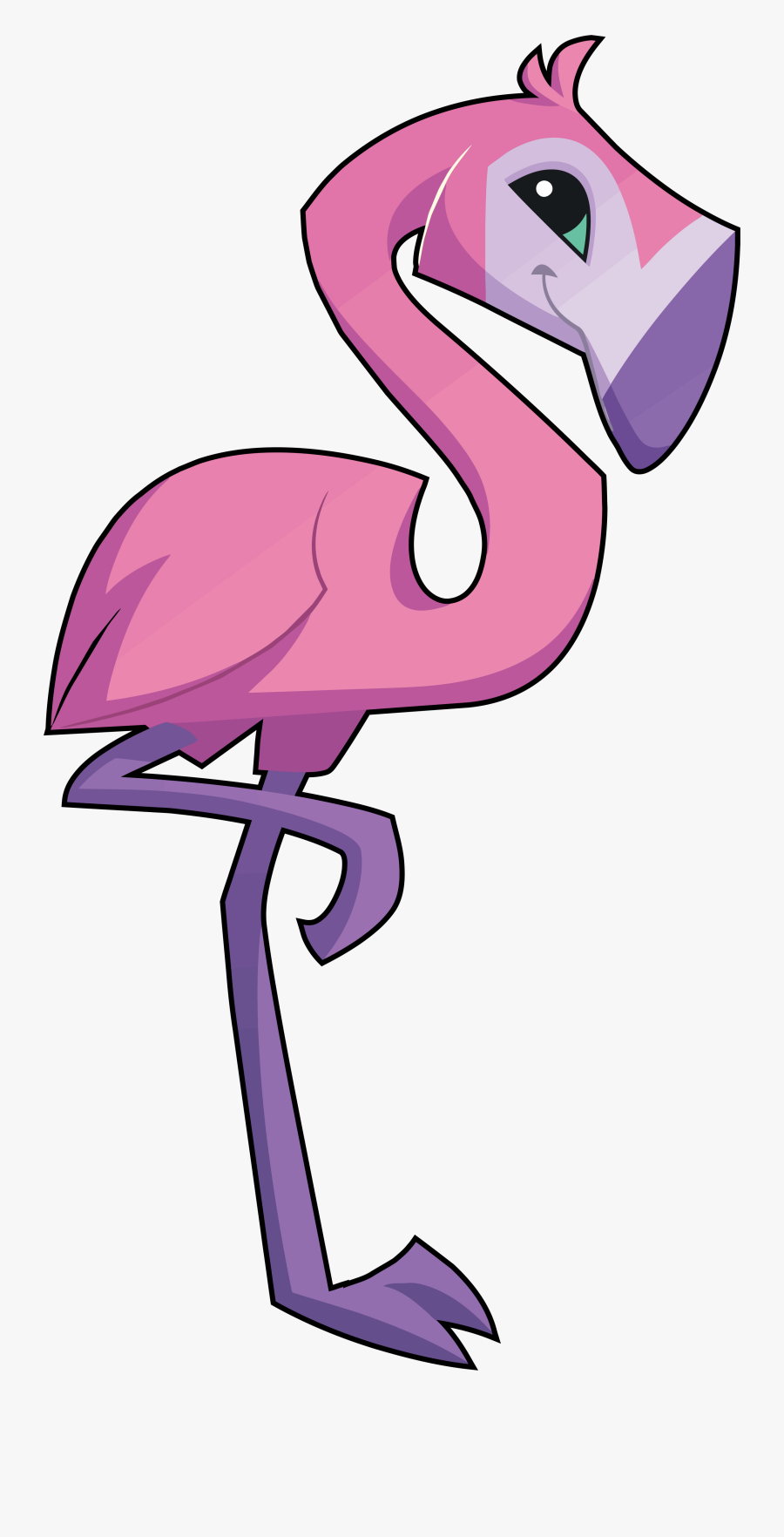 Flamingo Clipart Pink Flamingo Png - Animals Aninal Jam Png, Transparent Clipart