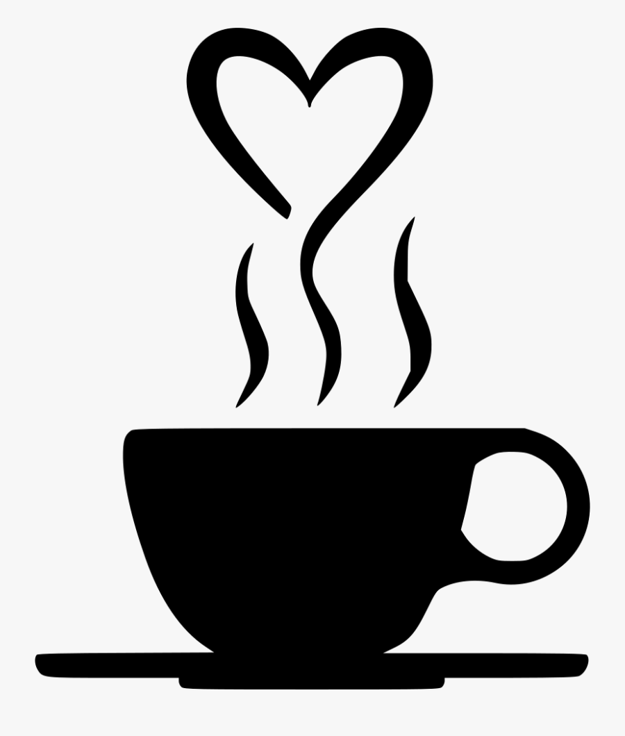 Smoke Drink Heart Romantic Svg Png Icon Free Download - Heart Coffee Cup Svg, Transparent Clipart