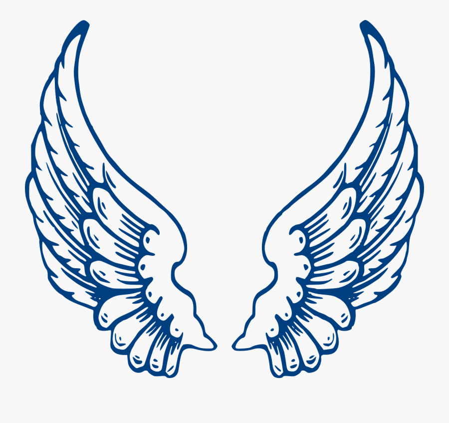 Eagle Clipart Blue Amp Eagle Clip Art Blue Images - Navy Blue Angel Wings, Transparent Clipart