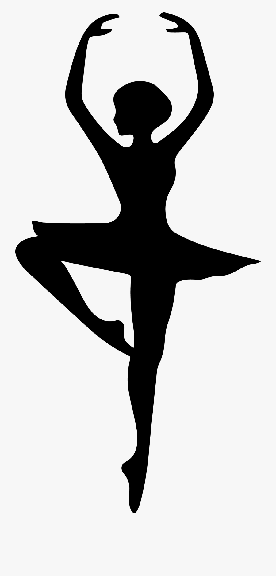 Stepping Out Studio Of - Ballerina Silhouette, Transparent Clipart