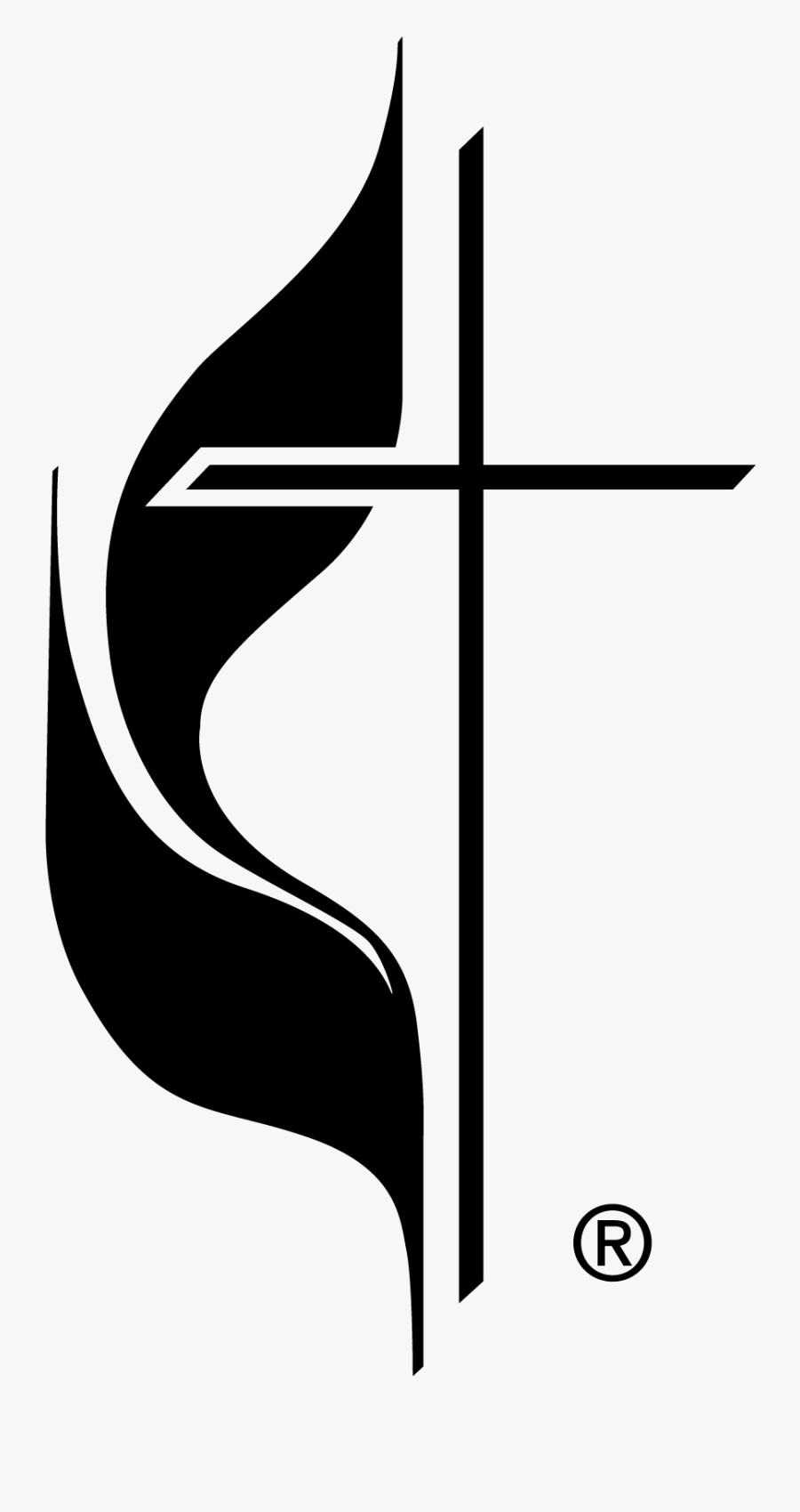 Cross Logo Lines Clipart - United Methodist Church Png, Transparent Clipart