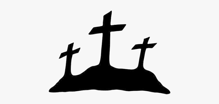 Hill Cross On Clipart Transparent Png - 3 Crosses Clip Art, Transparent Clipart