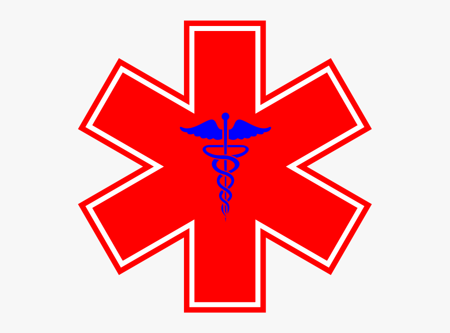 American Red Cross Symbol Clip Art Co Image - Star Of Life Transparent, Transparent Clipart