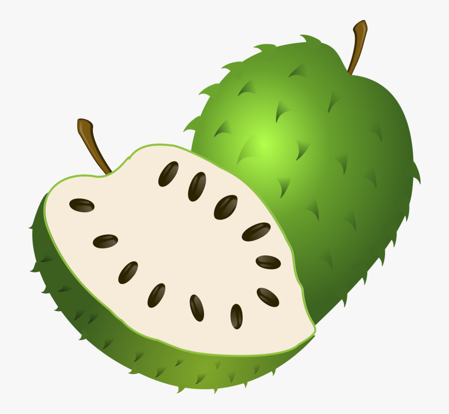 Transparent Fruits Clipart - Guanabana Vector Png, Transparent Clipart