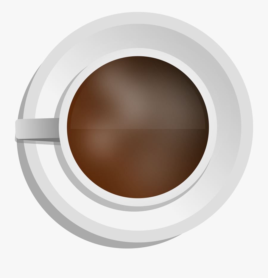 Free Vector Mokush Realistic Coffee Cup Top View Clip - Coffee Top View Vector Png, Transparent Clipart