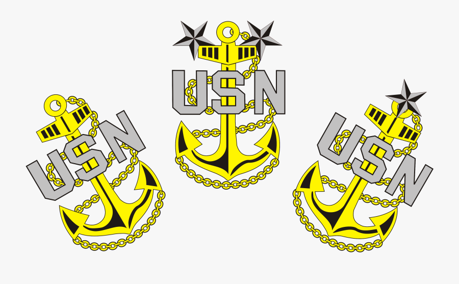 Navy Chief Anchors Clipart - Chief Senior Chief Master Chief, Transparent Clipart