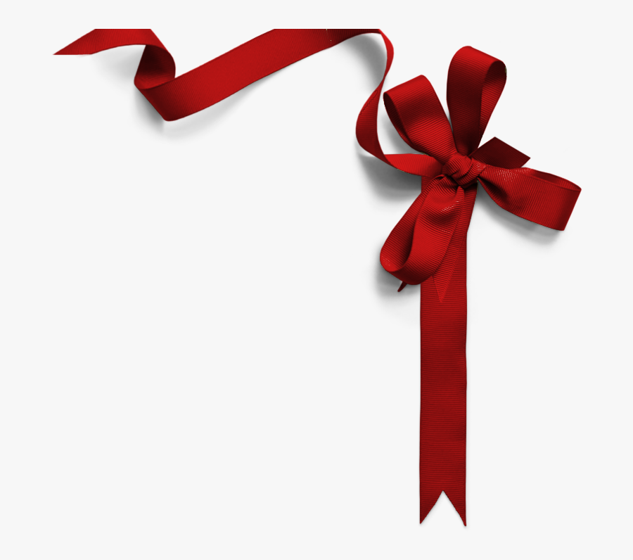 Gift Ribbon Clipart - Corner Red Ribbon Png, Transparent Clipart