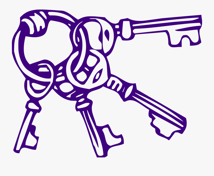 Key Clipart Png - Keys Black And White Clipart, Transparent Clipart