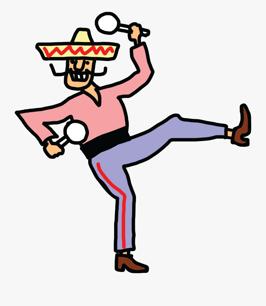 Clip Art Mexican Dancer Clipart - Dancing Mexican, Transparent Clipart