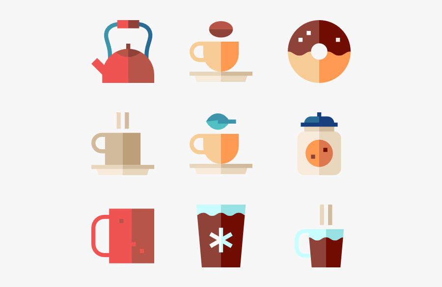 Coffee Shop - Coffee Flat Vector Png, Transparent Clipart