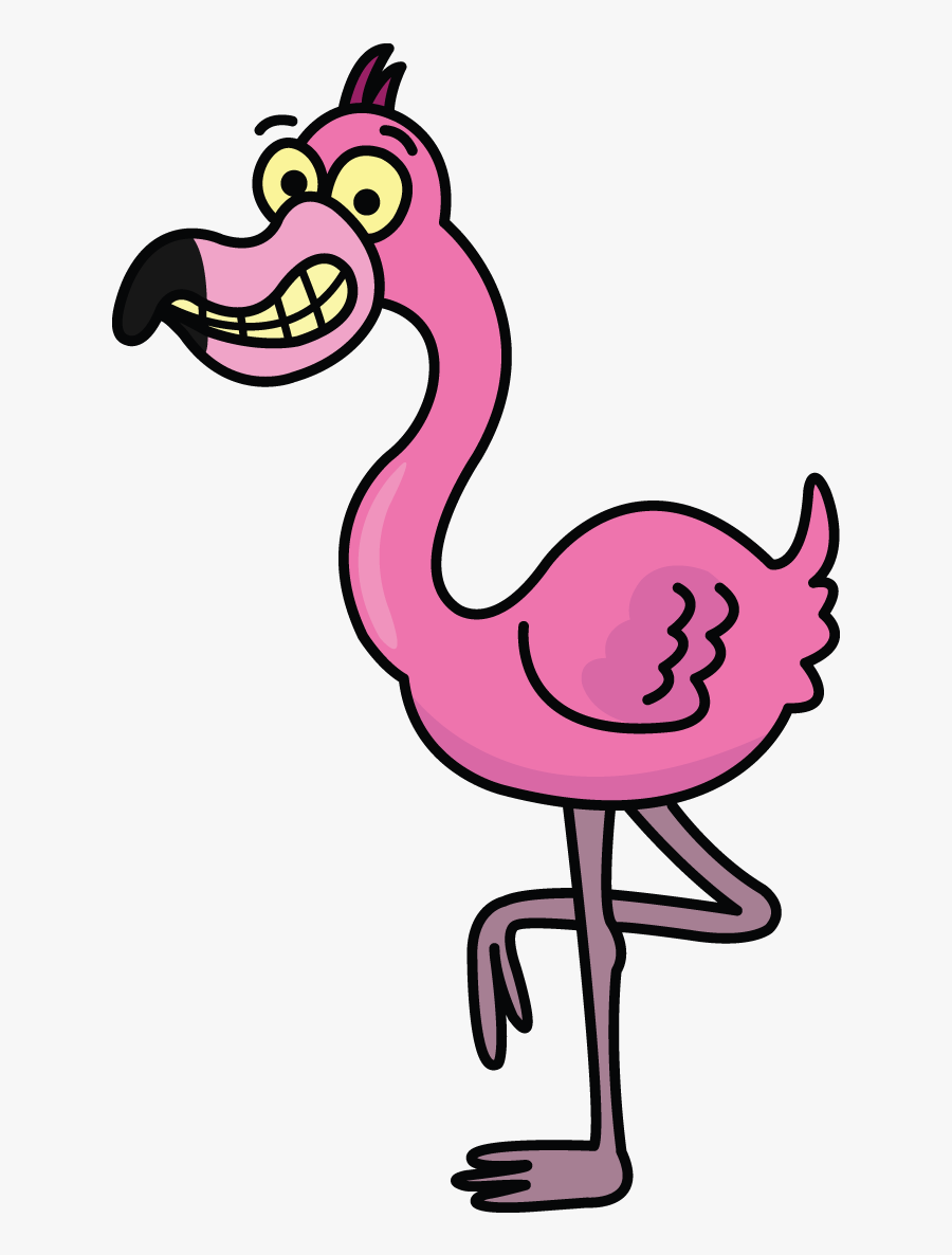 Easy Flamingo Drawing Big, Transparent Clipart
