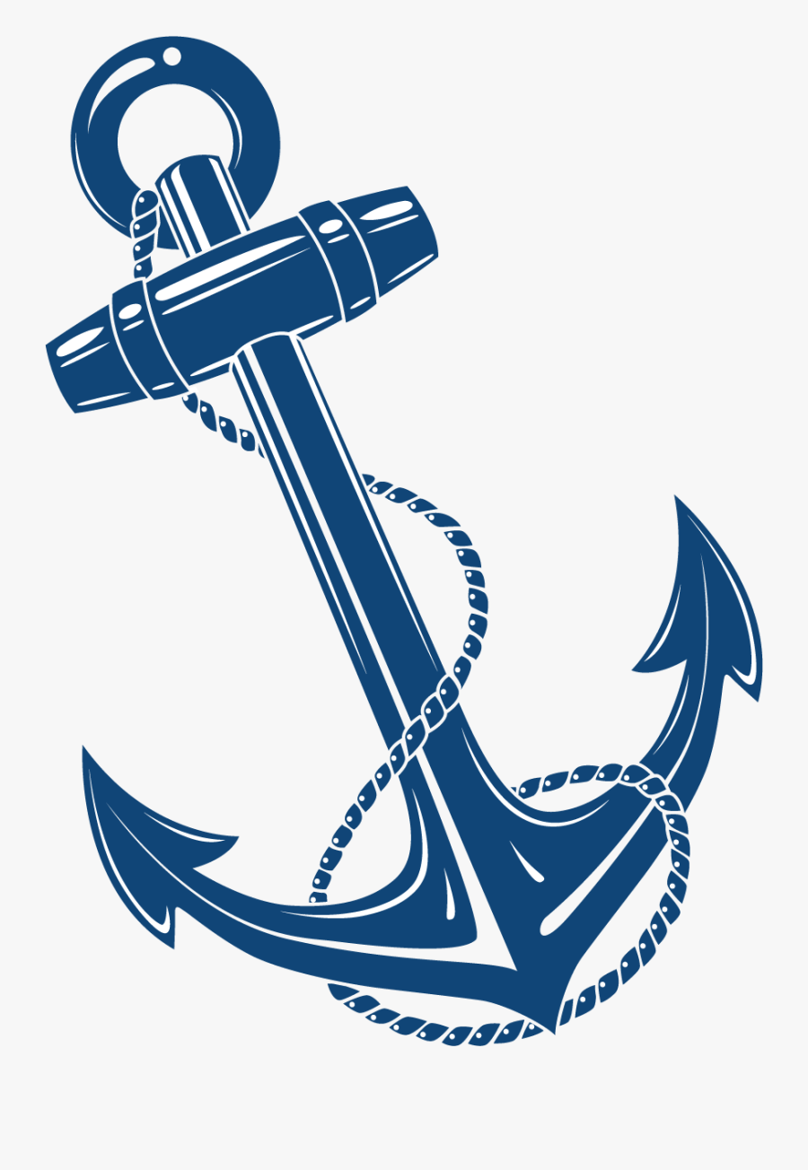 Free Svg Anchor File For Water Themed Pages By Heather - Anchor With Rope Silhouette, Transparent Clipart