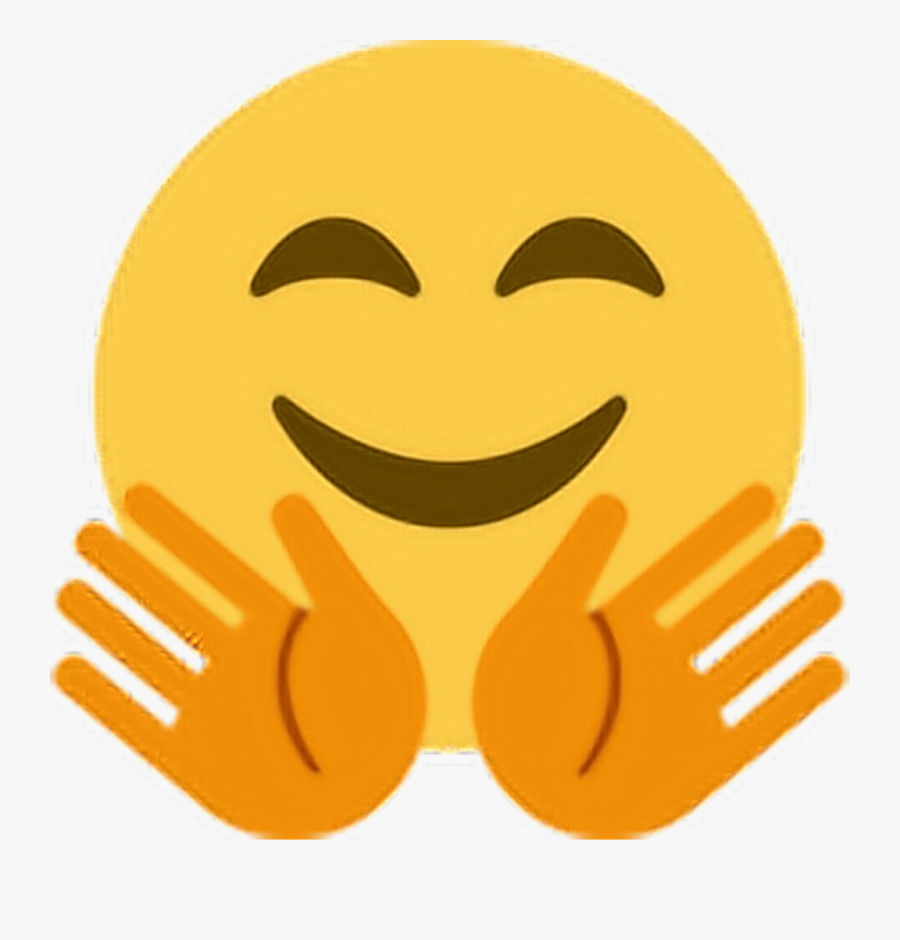 Wave Clipart Emoji - Hugging Emoji Twitter, Transparent Clipart