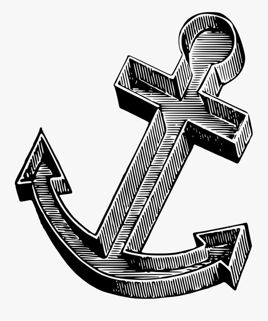 Anchor - Watercolor Painting, Transparent Clipart