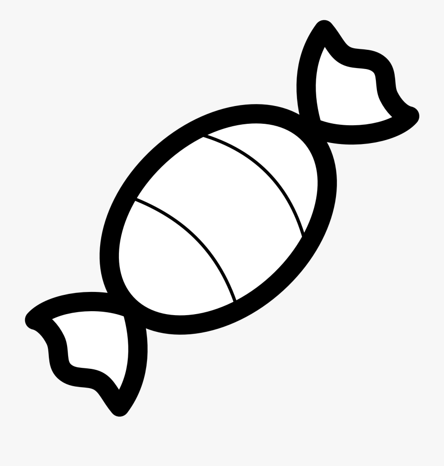 Candy Black And White, Transparent Clipart