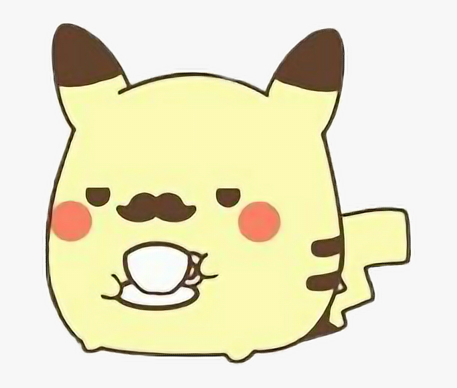 Transparent Pokemon Clipart - Pikachu Mustache, Transparent Clipart