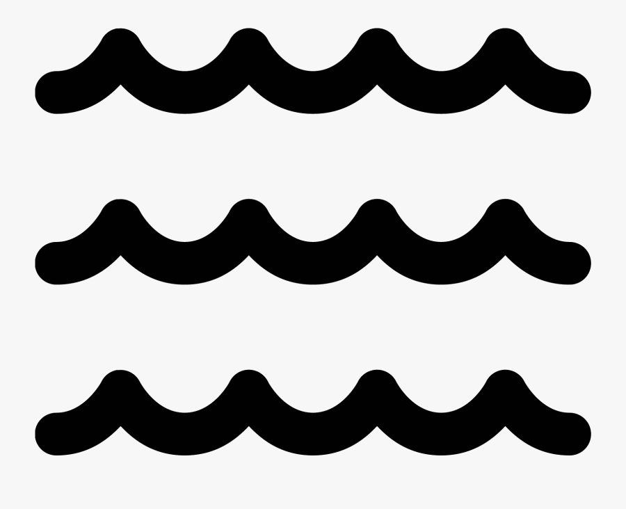 Clipart Waves Sea Wave - Sea Black And White Png, Transparent Clipart