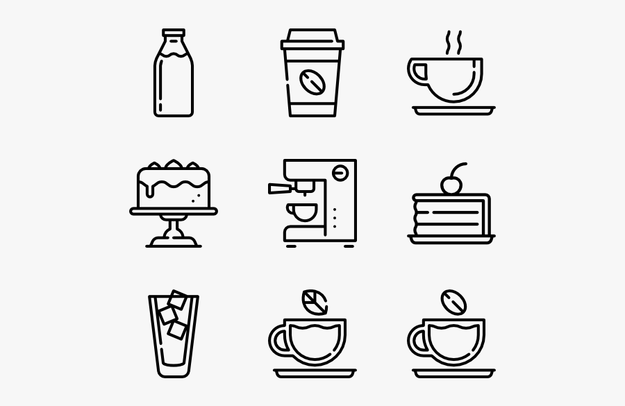 Coffee Shop - Iconography Travel, Transparent Clipart