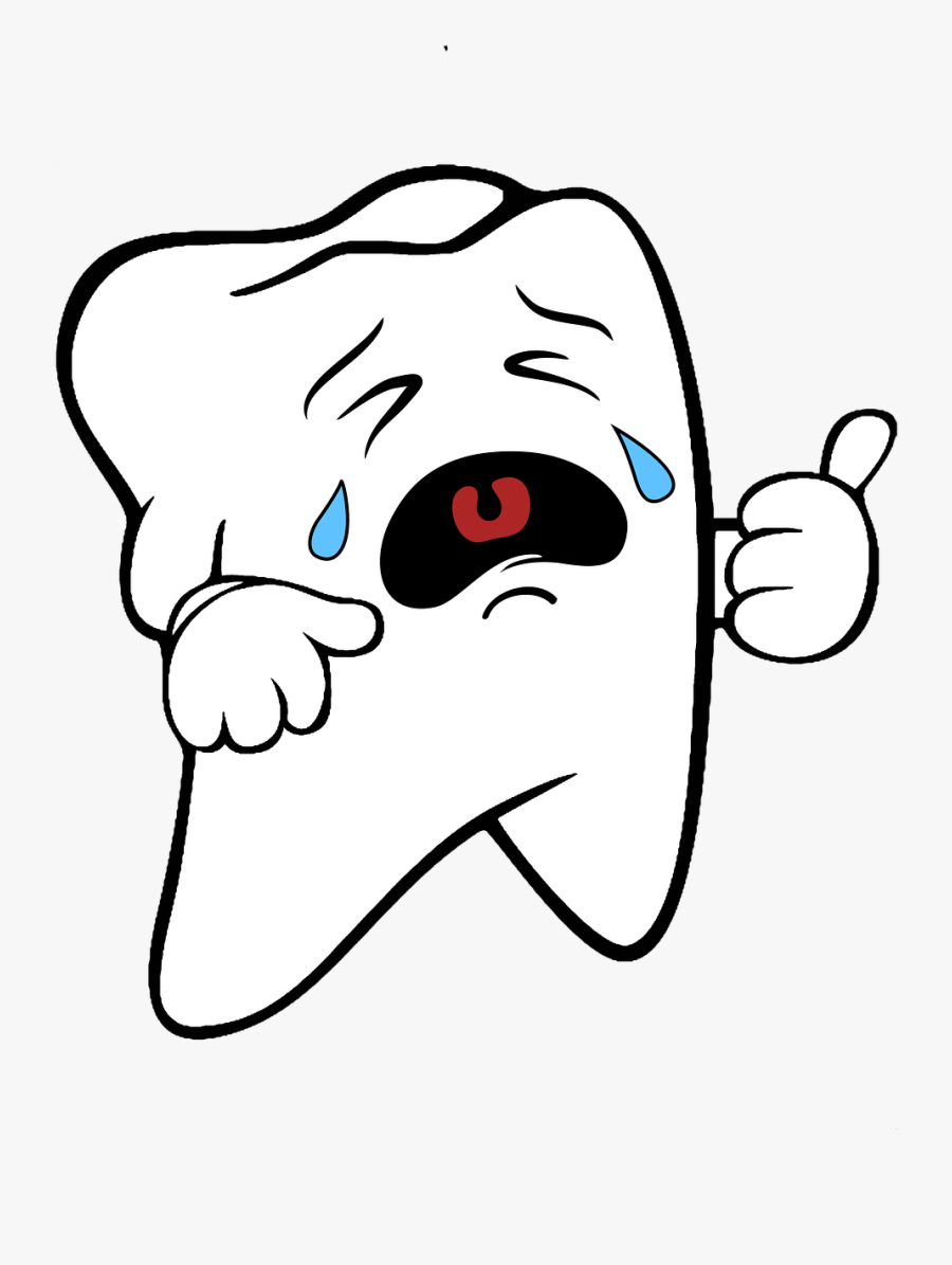 Crying, Tooth, Clipart, Sticker - Crying Tooth Png, Transparent Clipart