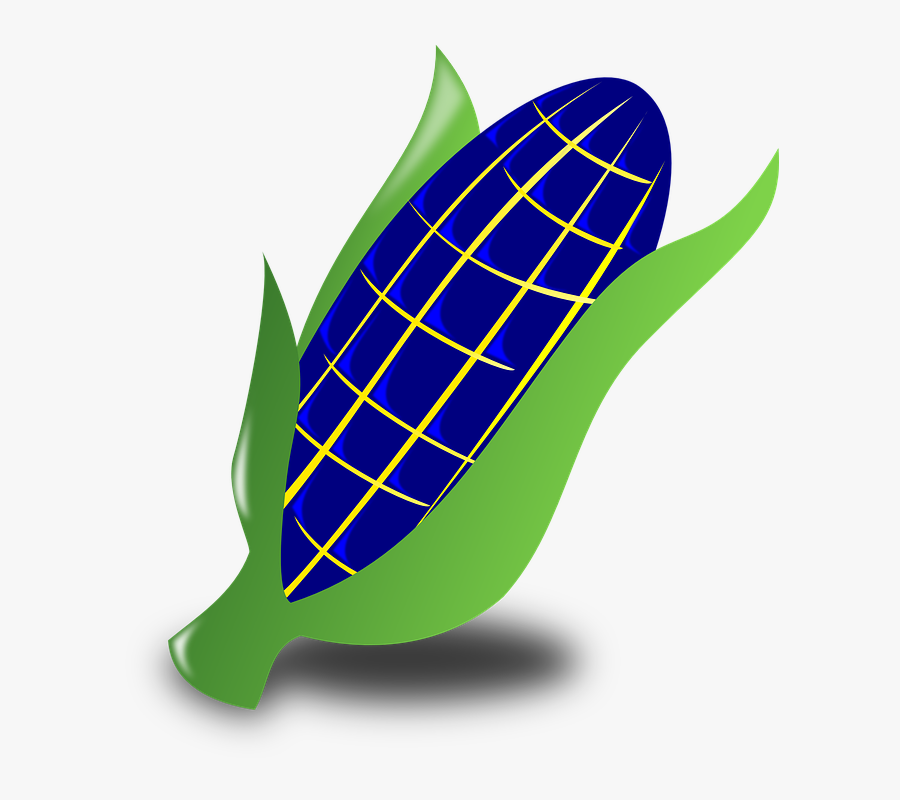 Blue Corn Svg Clip Arts - Corn Black And White, Transparent Clipart