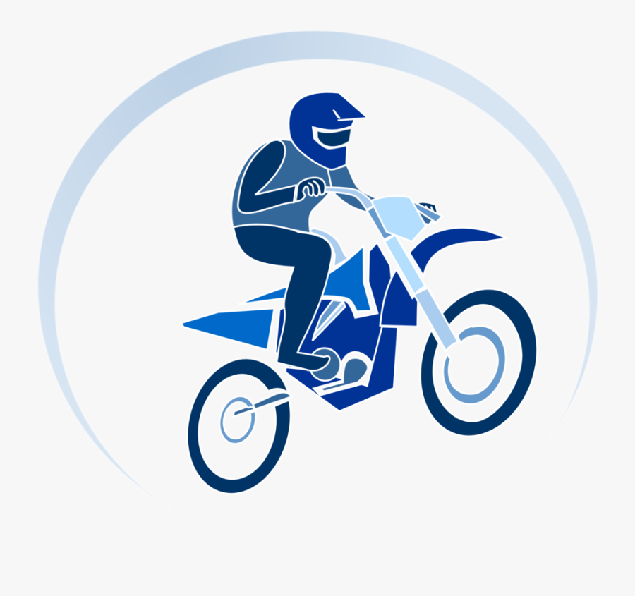 Dirt Bike Clipart At Getdrawings - Blue Dirt Bike Clipart, Transparent Clipart