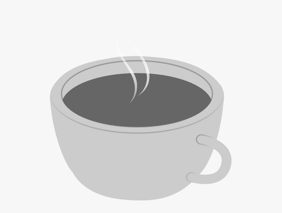 Grayscale Coffee Cup Svg Clip Arts - Circle, Transparent Clipart