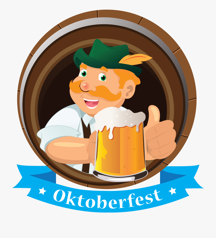 Transparent Beer Clipart Png - Oktoberfest Beer Man, Transparent Clipart