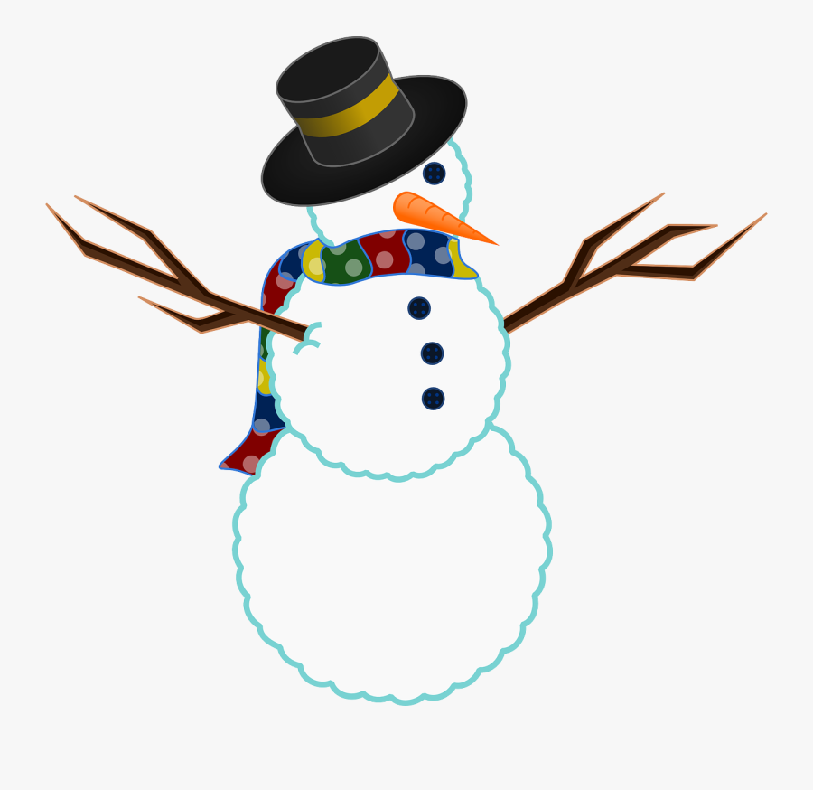 Snowman Clipart Cheerleader Free Images - Free Clip Art Snowman, Transparent Clipart