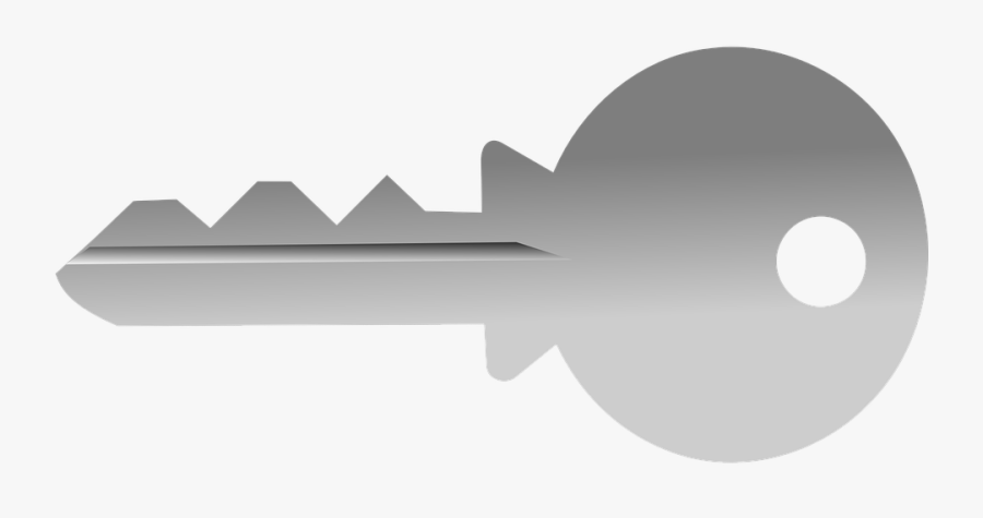 Grey Key Clipart - Key Clip Art Grey, Transparent Clipart