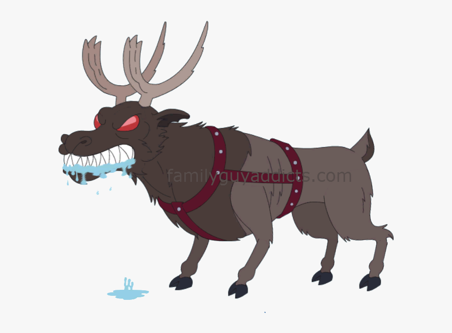 Bad Reindeer Cliparts - Family Guy Deer Christmas, Transparent Clipart