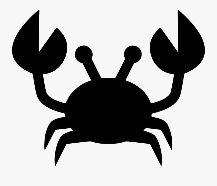 Silhouette Crab Clipart, Transparent Clipart