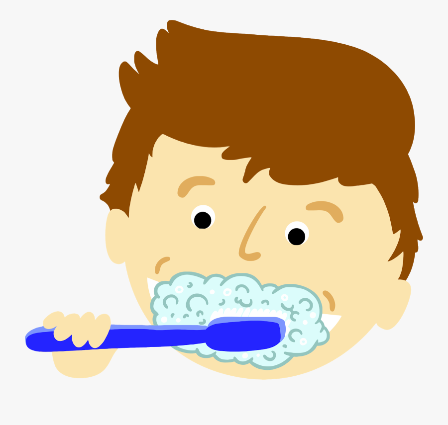 Clip Art Kids Brushing Teeth Clipart - Brushing Teeth Clipart Gif, Transparent Clipart