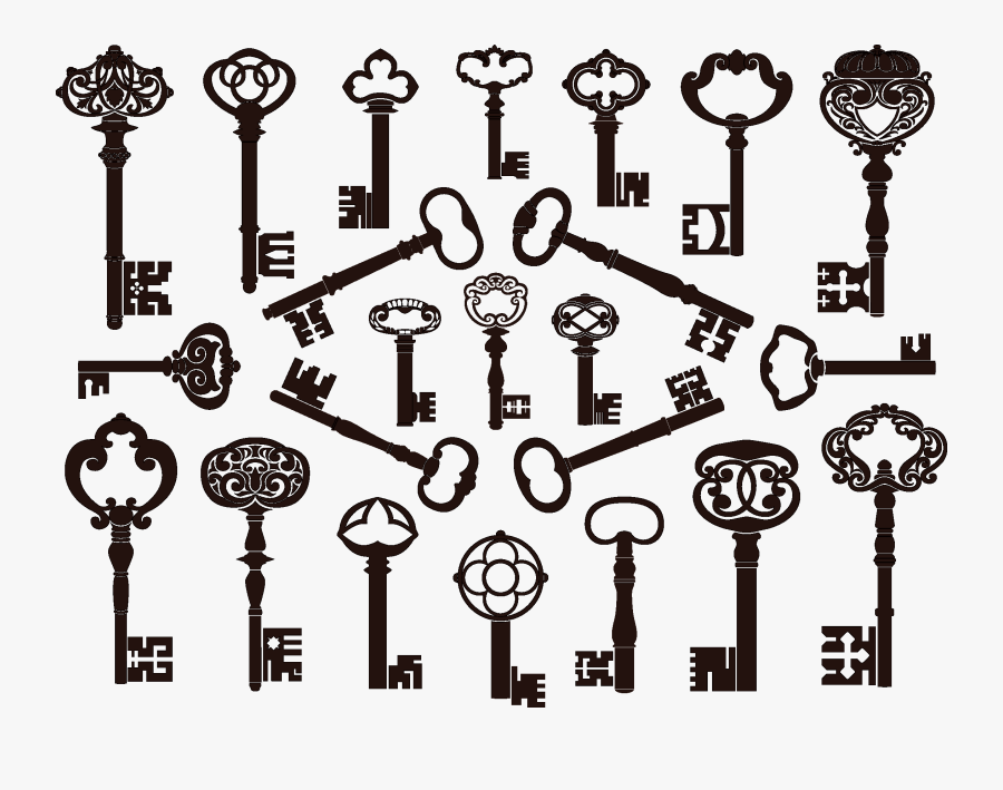 Antique Stock Photography Clip - Vintage Key Vector Free Download, Transparent Clipart