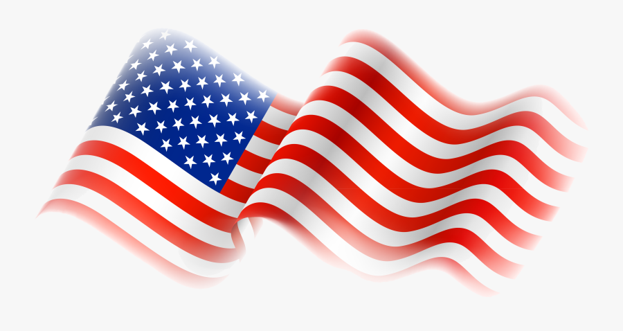 4th Of July American Flag Ribbon Clipart Transparent - Transparent Background American Flag Png, Transparent Clipart