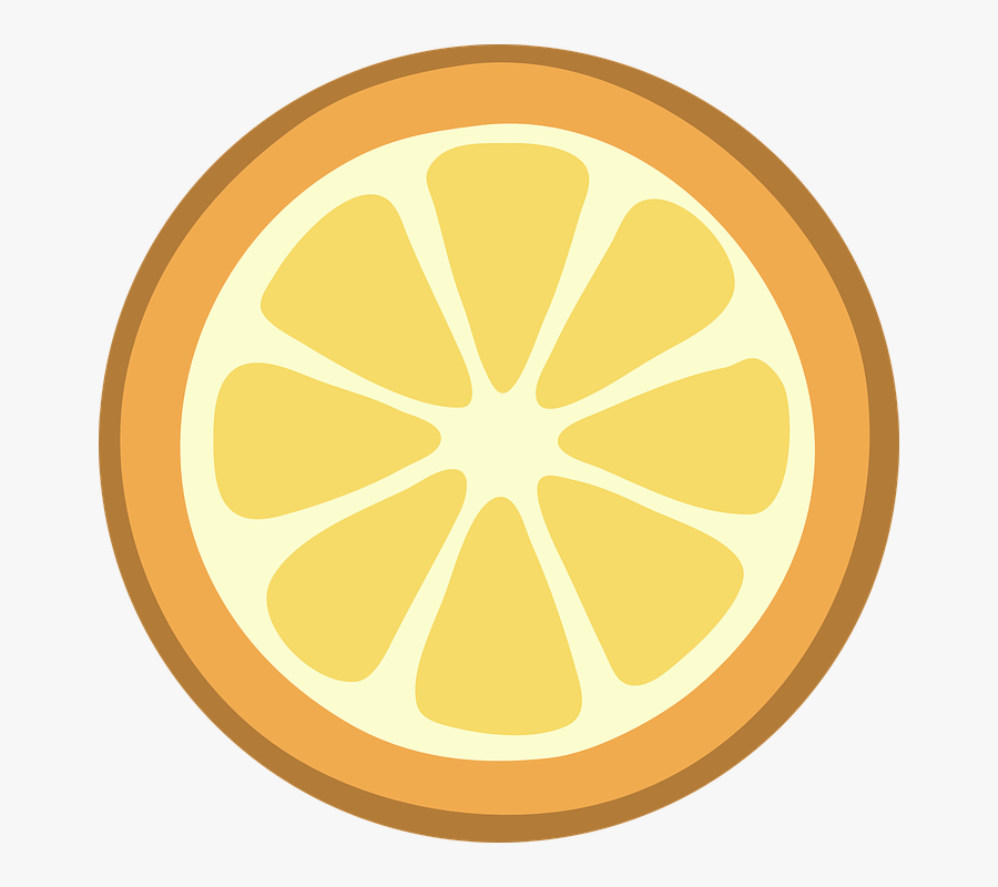 Fruit Clipart - Orange Clipart Slice, Transparent Clipart