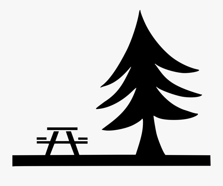 Picnic Symbol Free Vector - Picnic Table Clip Art Black And White, Transparent Clipart