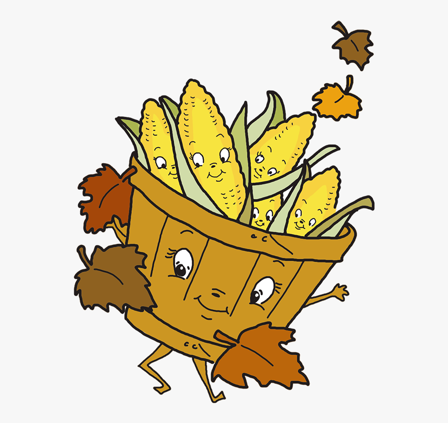 Happy With Corn - Thanksgiving Corn Clip Art, Transparent Clipart
