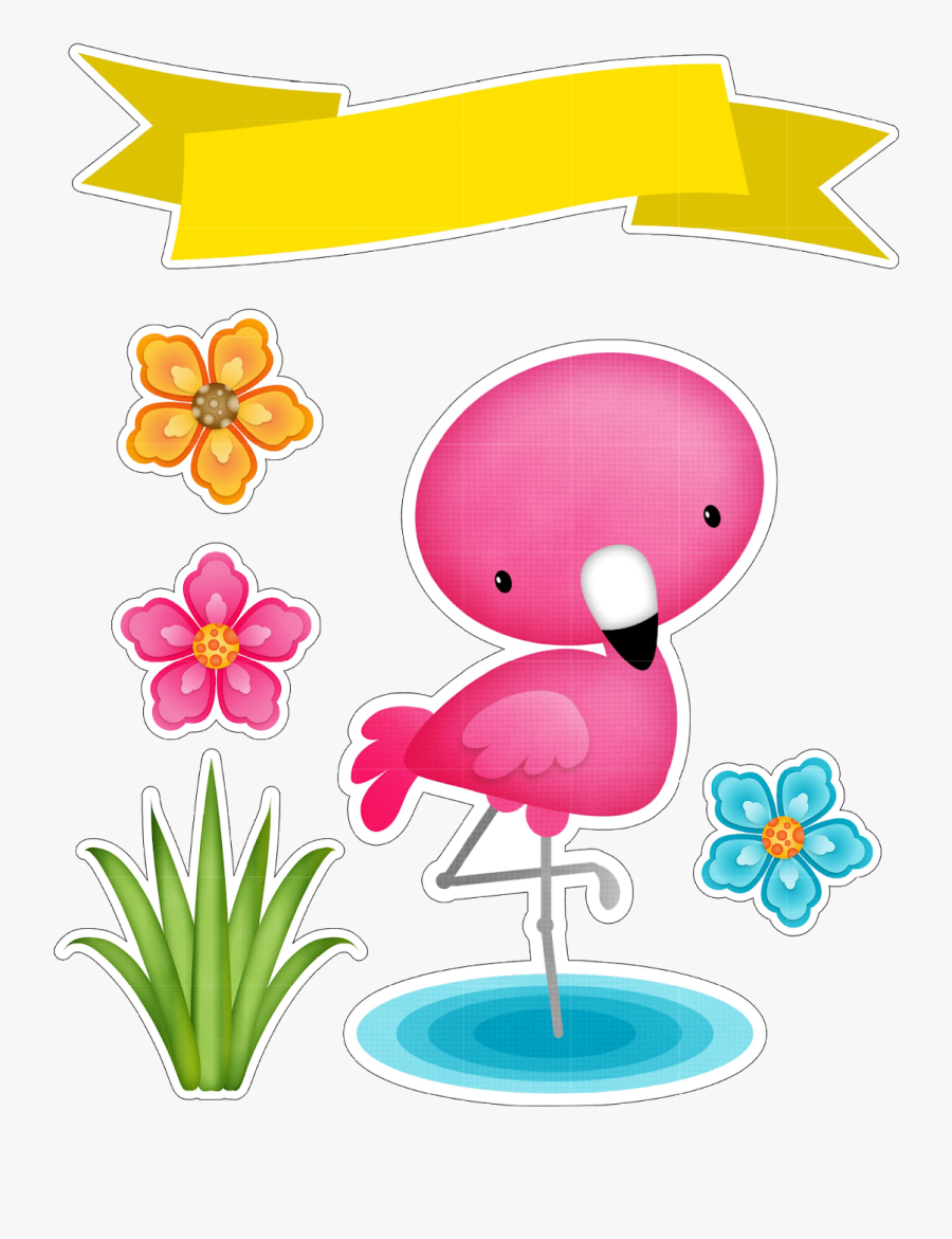 Clip Art Bolo De Flamingo - Flamingo Clipart, Transparent Clipart