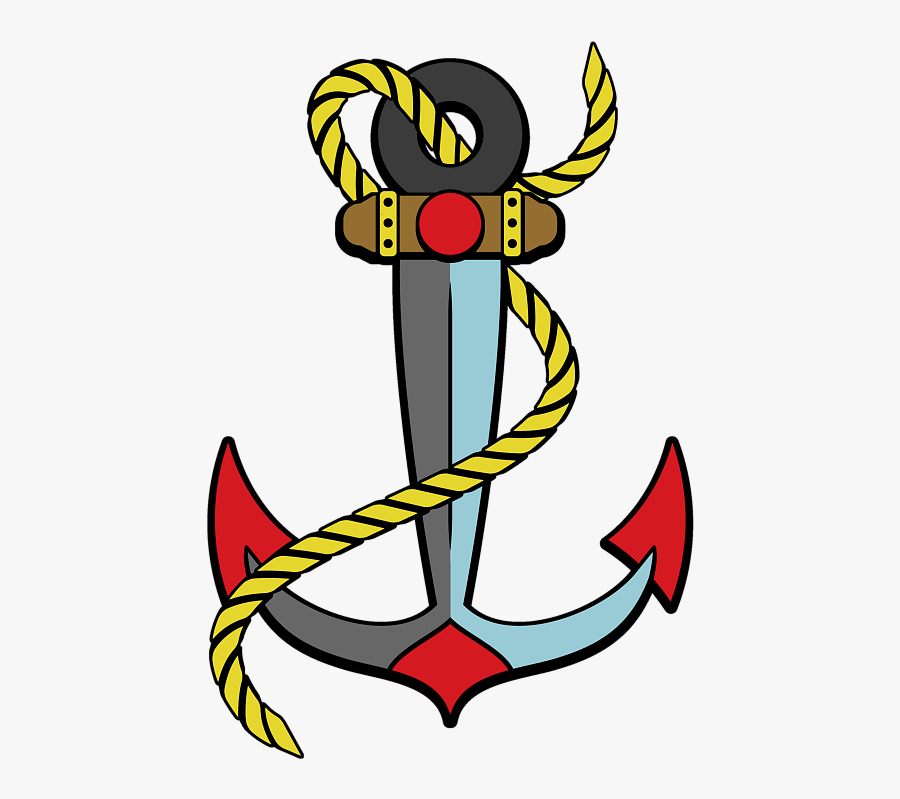 American Traditional With Free - Png Transparent Anchor Png, Transparent Clipart