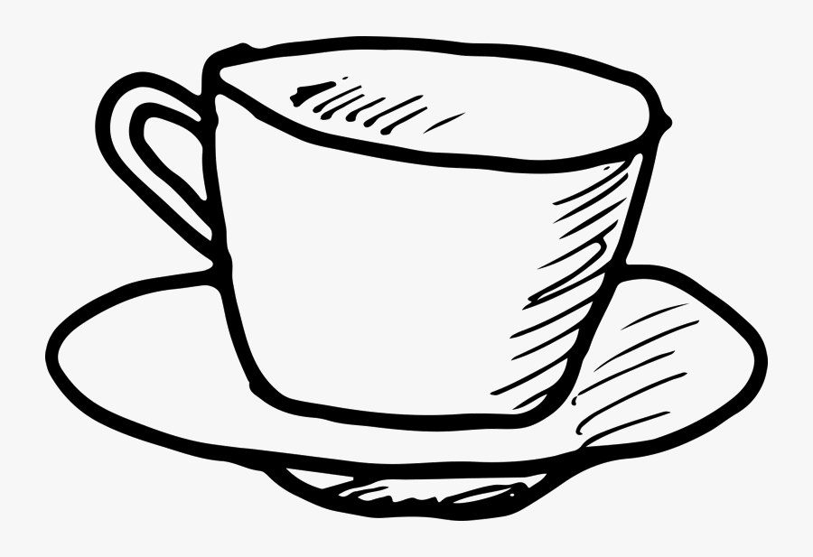 Stamp Clipart Coffee - Outline Coffee Cup Png, Transparent Clipart