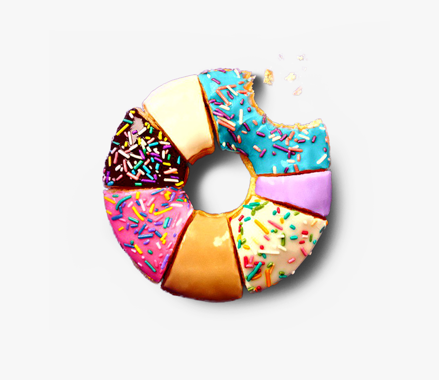 Doughnut Clipart Transparent Background - Donut With Transparent Background, Transparent Clipart