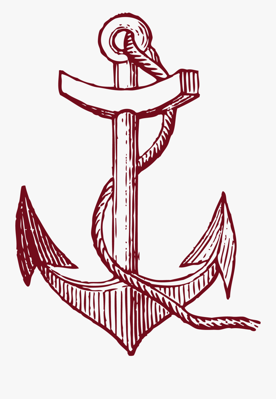 Transparent Anchors Clipart - Anchor Drawing On Wall, Transparent Clipart