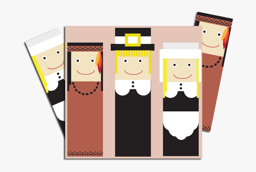 Use These Holiday Bookmarks When Reading Thanksgiving - Cartoon, Transparent Clipart