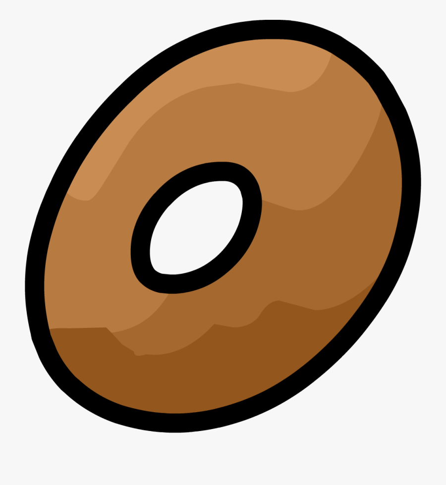 Transparent Png Cartoon Brown Donut, Transparent Clipart