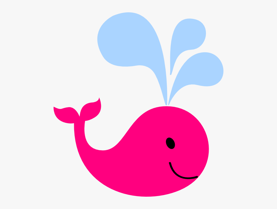 Anchor Clipart Pink Baby Whale - Pink Whale Clip Art, Transparent Clipart