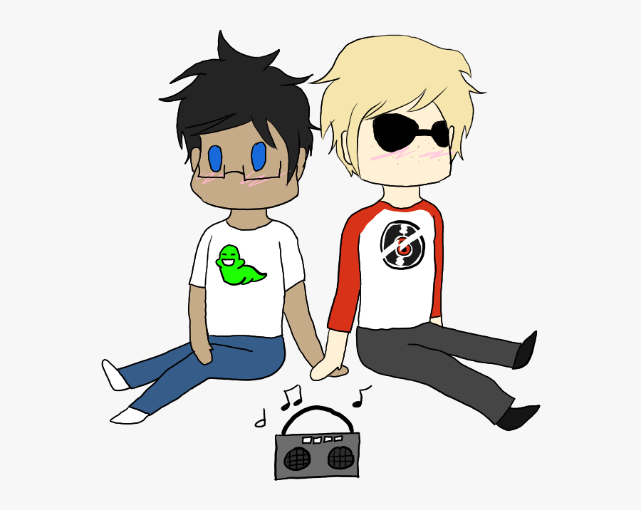 Motorcycle Clipart Black White - Listening To Music Cartoon Png, Transparent Clipart