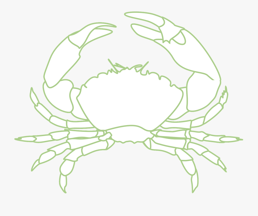 Crab Clipart Lobster - Crab Png Black And White, Transparent Clipart