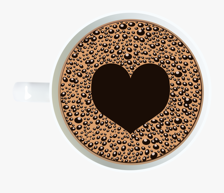 Coffee Cup Heart Clipart - Heart Transparent Coffee Cup Png, Transparent Clipart