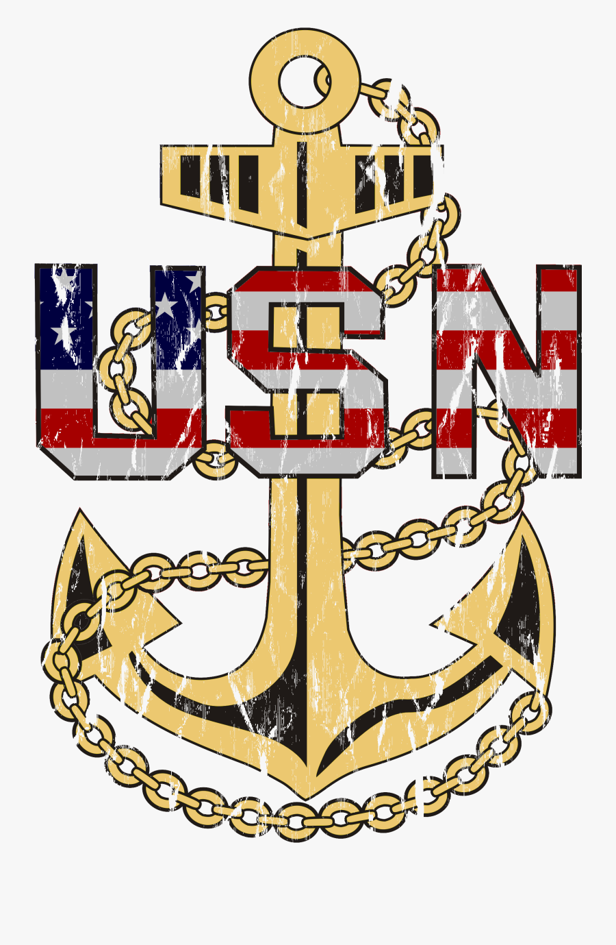 Clip Art Free Download Anchor Clip Fouled - United States Navy Anchor, Transparent Clipart
