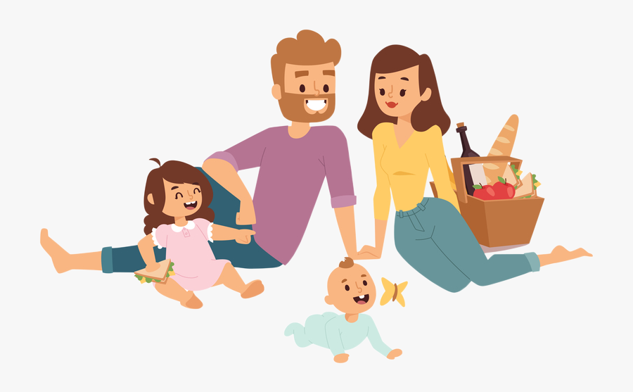 Transparent Free Picnic Clipart - Transparent Background Family Picnic Clipart, Transparent Clipart